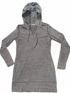 Athleta Heather Grey Hooded Tunic